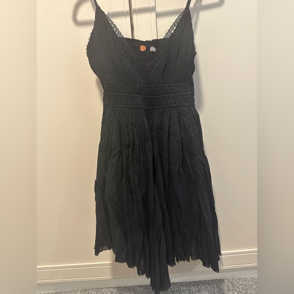 NWT Free People Delia Slip Black Casual Dress - M - Picture 4 of 11